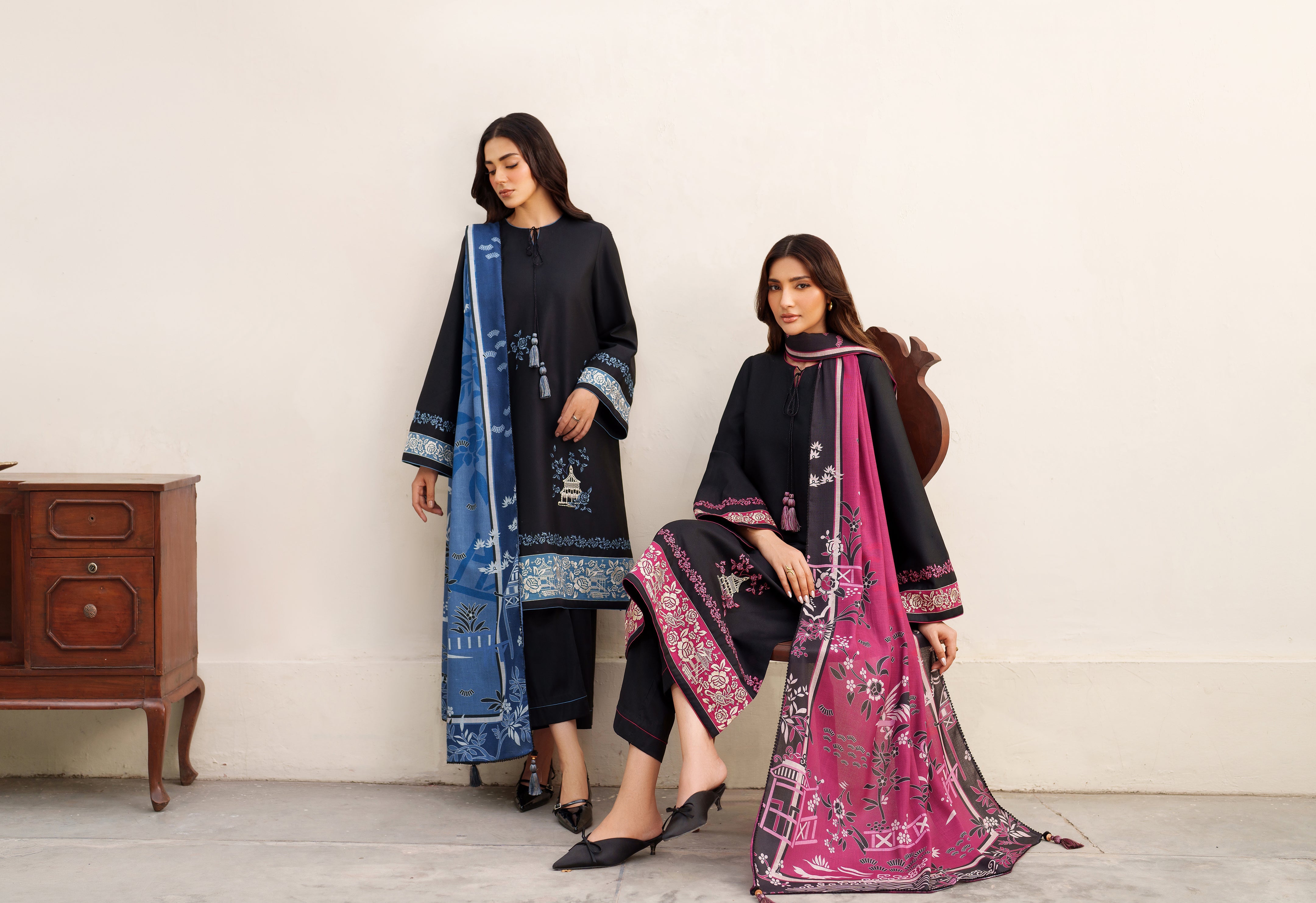 What do women wear in the winter?