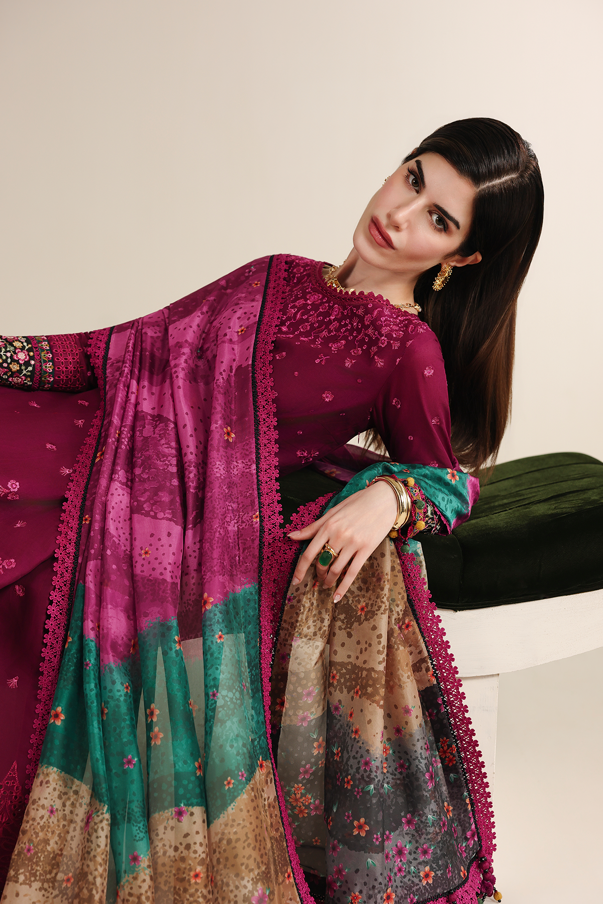 EMBROIDERED LAWN IL26-D02