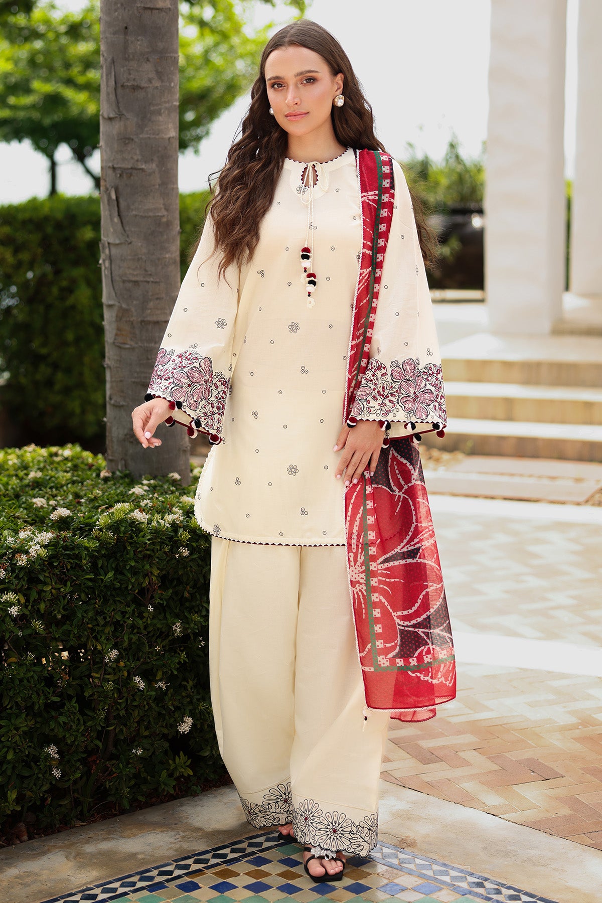 EMBROIDERED LAWN RTW-1219