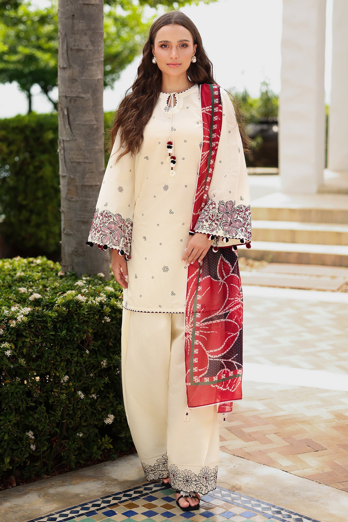 EMBROIDERED LAWN RTW-1219