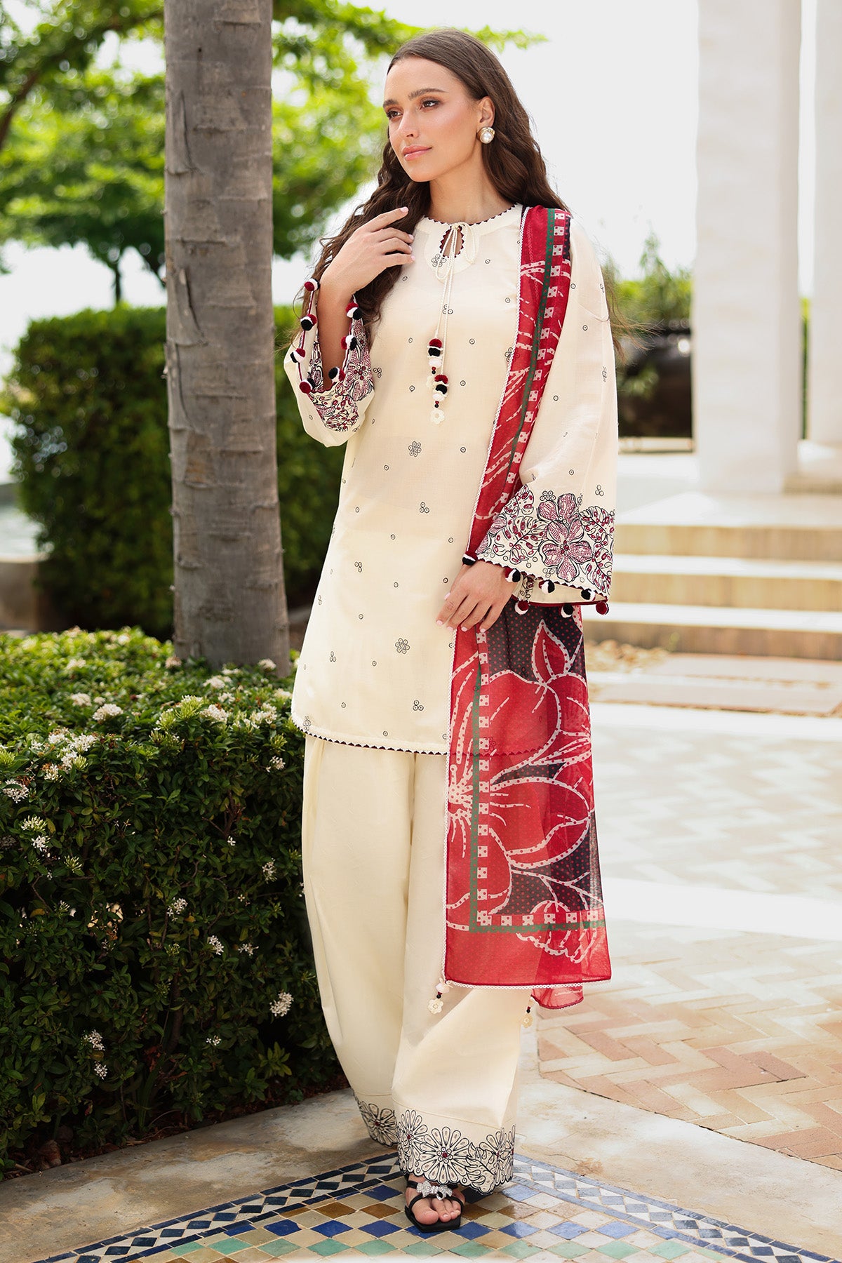 EMBROIDERED LAWN RTW-1219