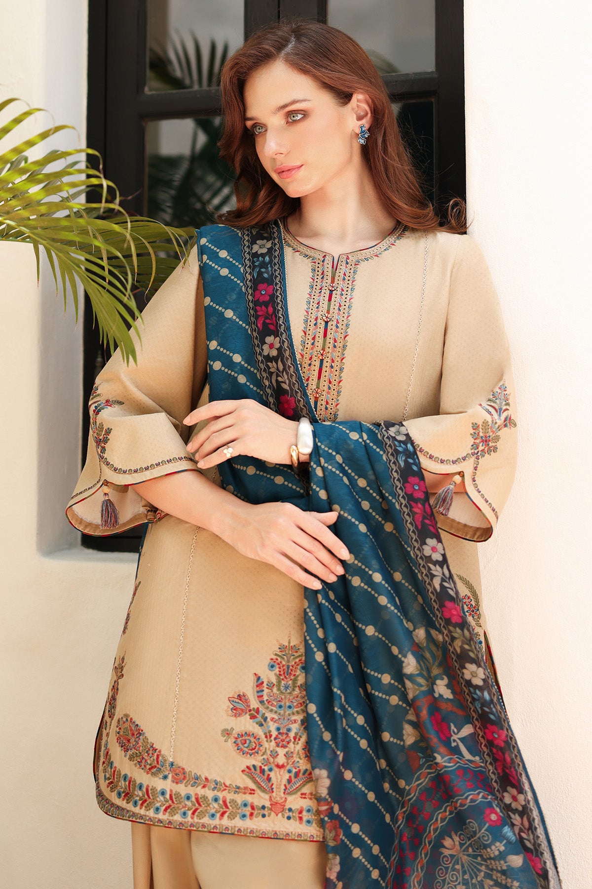 EMBROIDERED DOBBY LAWN USE-9216