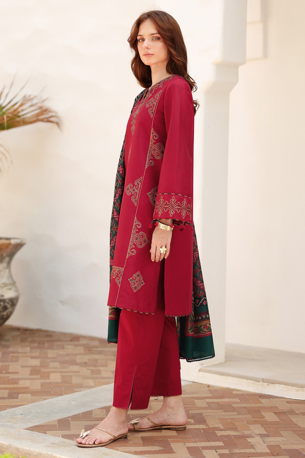 EMBROIDERED LAWN USE-9217