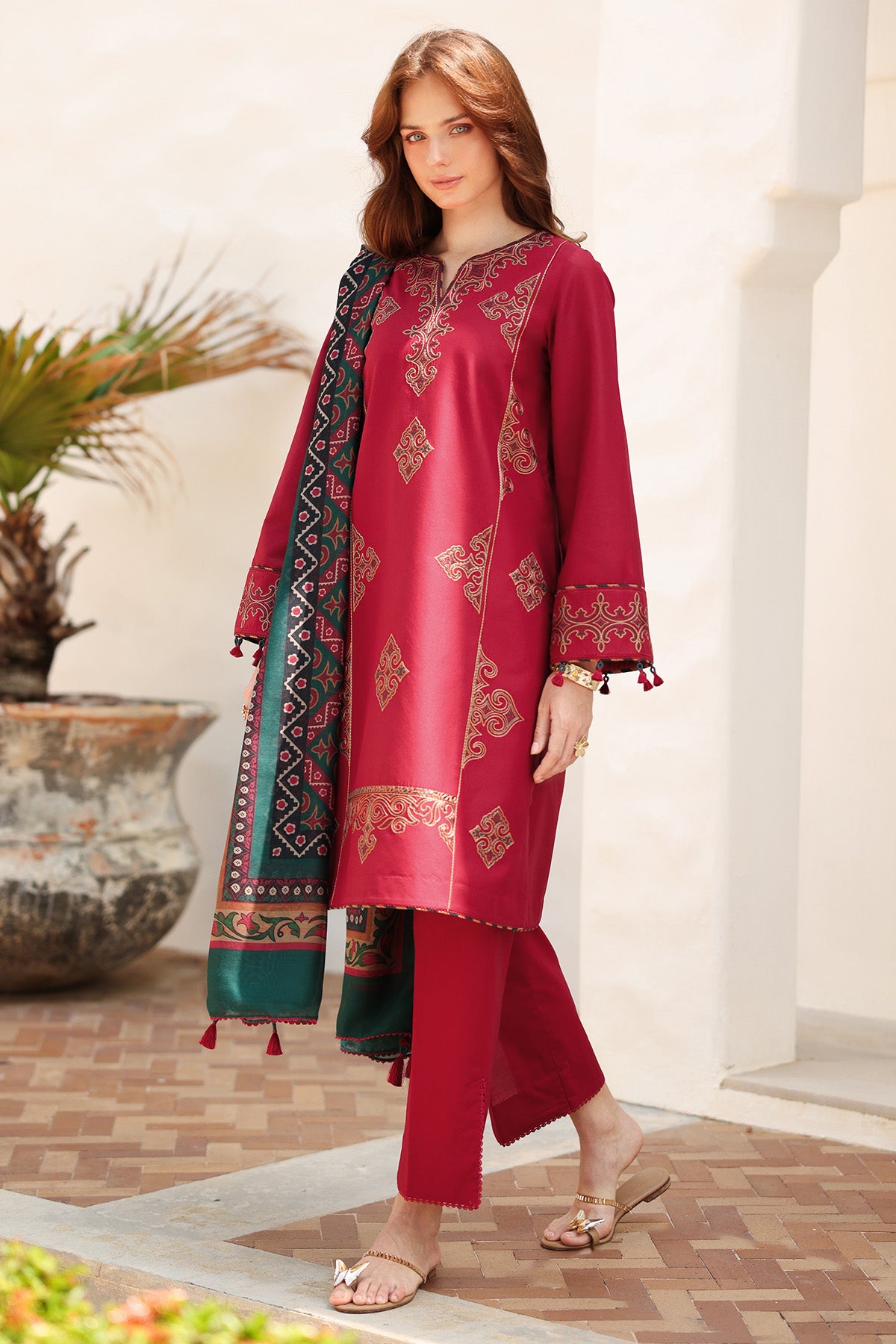 EMBROIDERED LAWN USE-9217