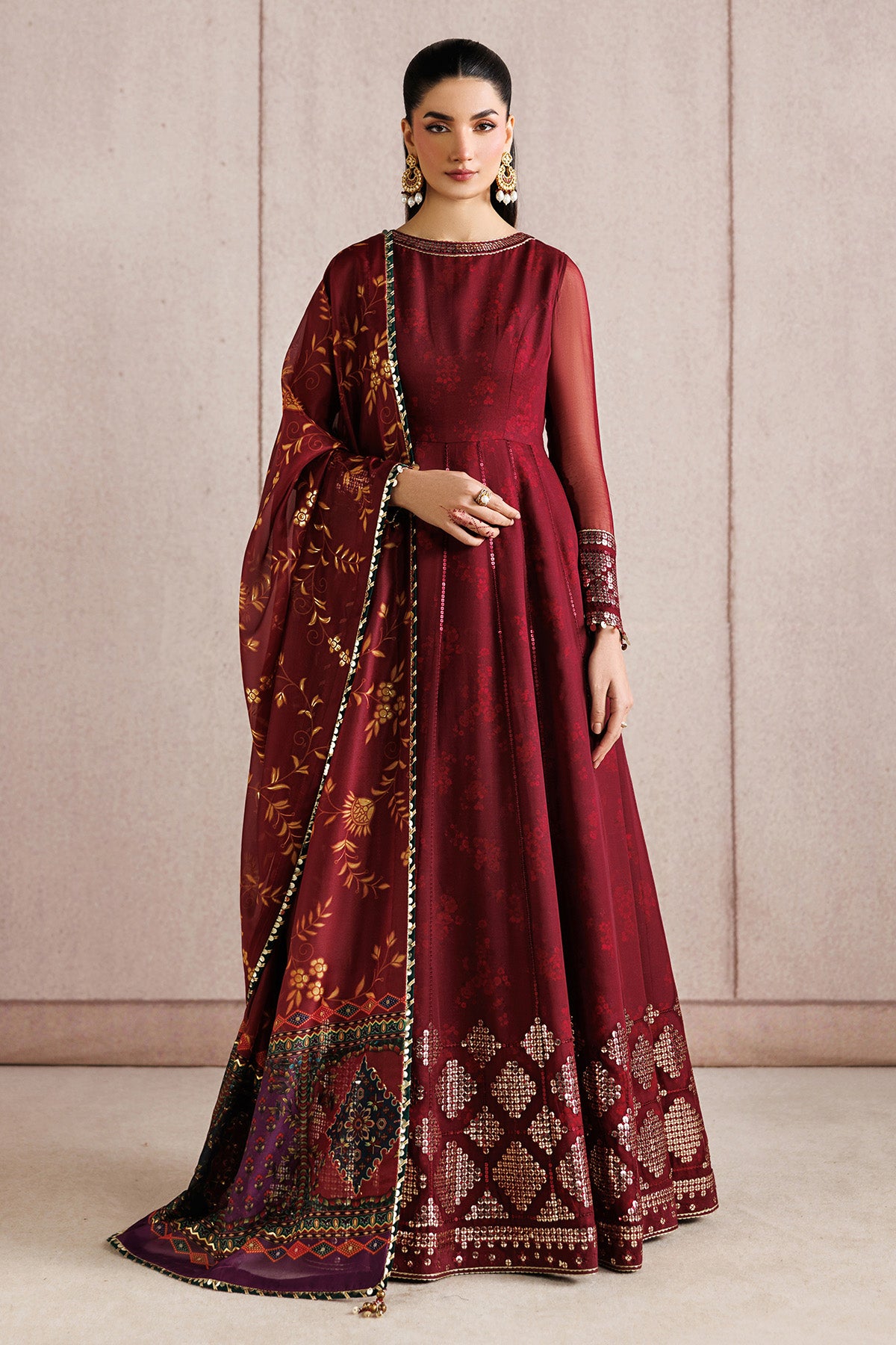 EMBROIDERED CHIFFON UC-3118