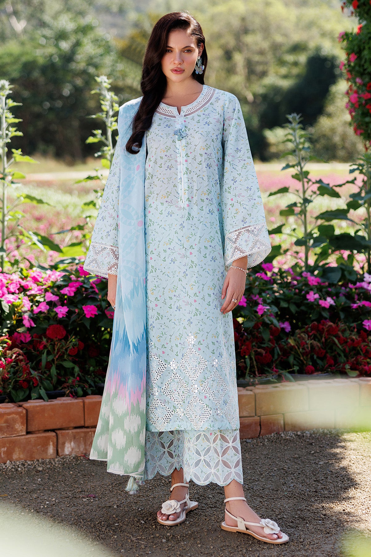 EMBROIDERED LAWN USE-9305