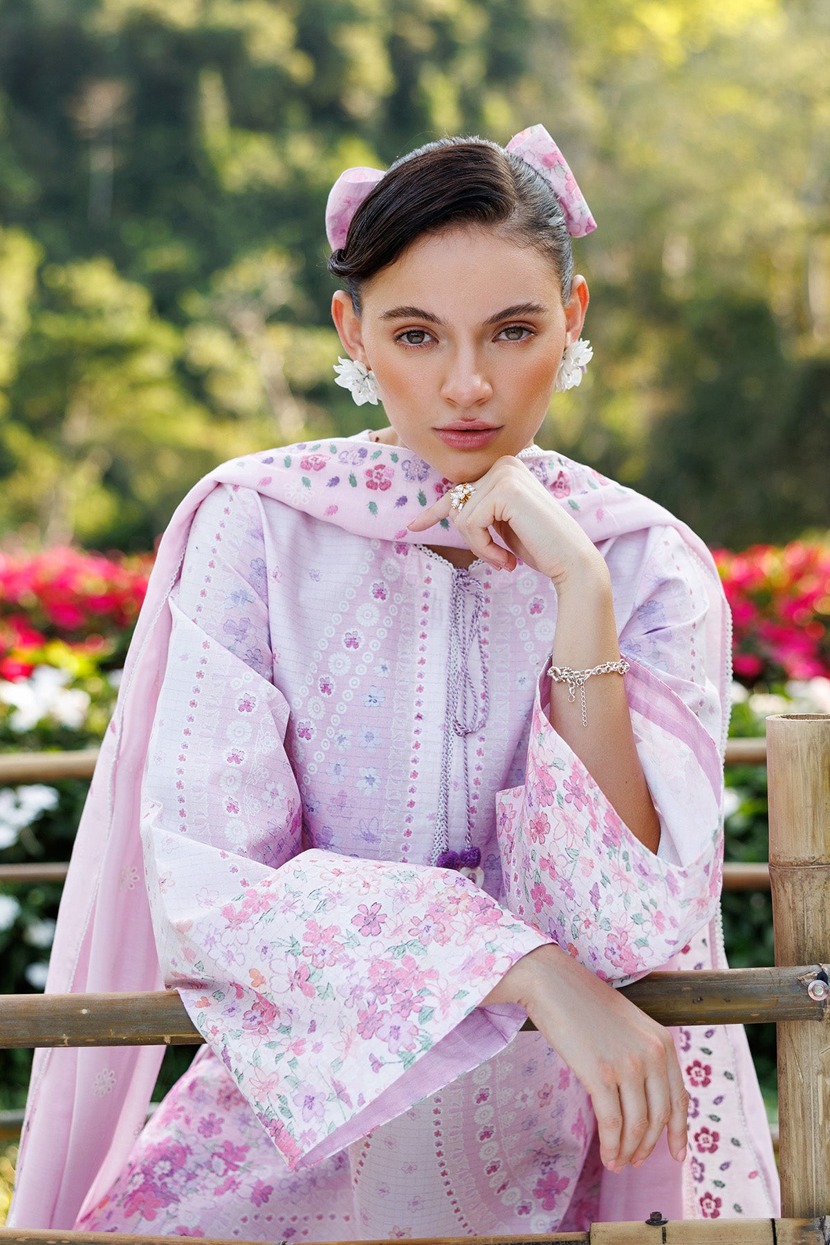 EMBROIDERED LAWN USE-9304