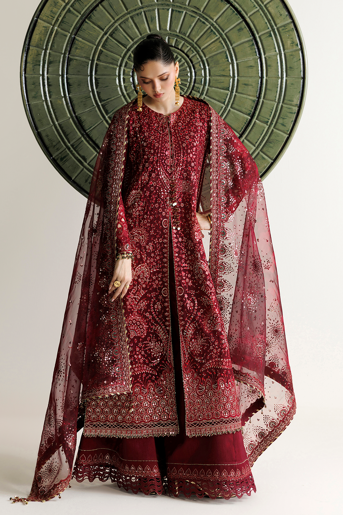 EMBROIDERED CHIFFON UC-3143