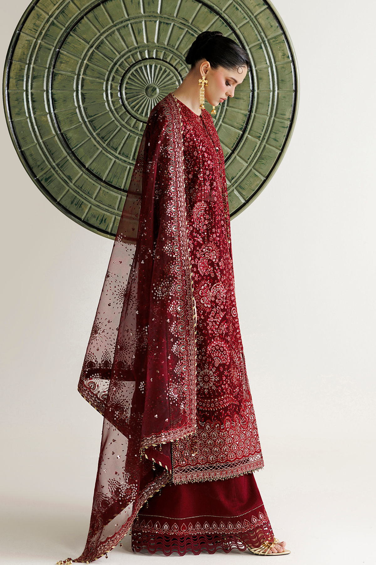 EMBROIDERED CHIFFON UC-3143