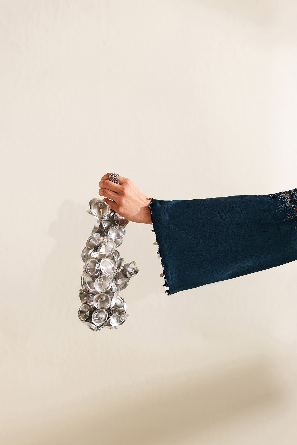 Embroidered Raw Silk UR-7062