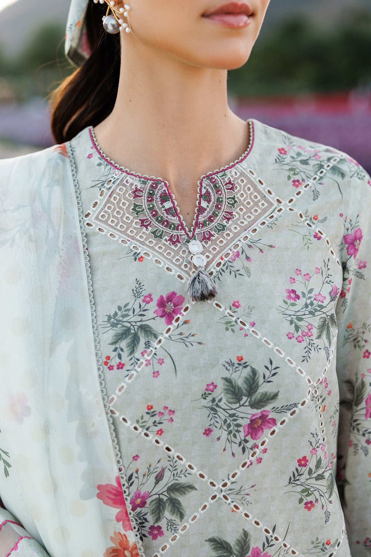 EMBROIDERED LAWN RTW-1282