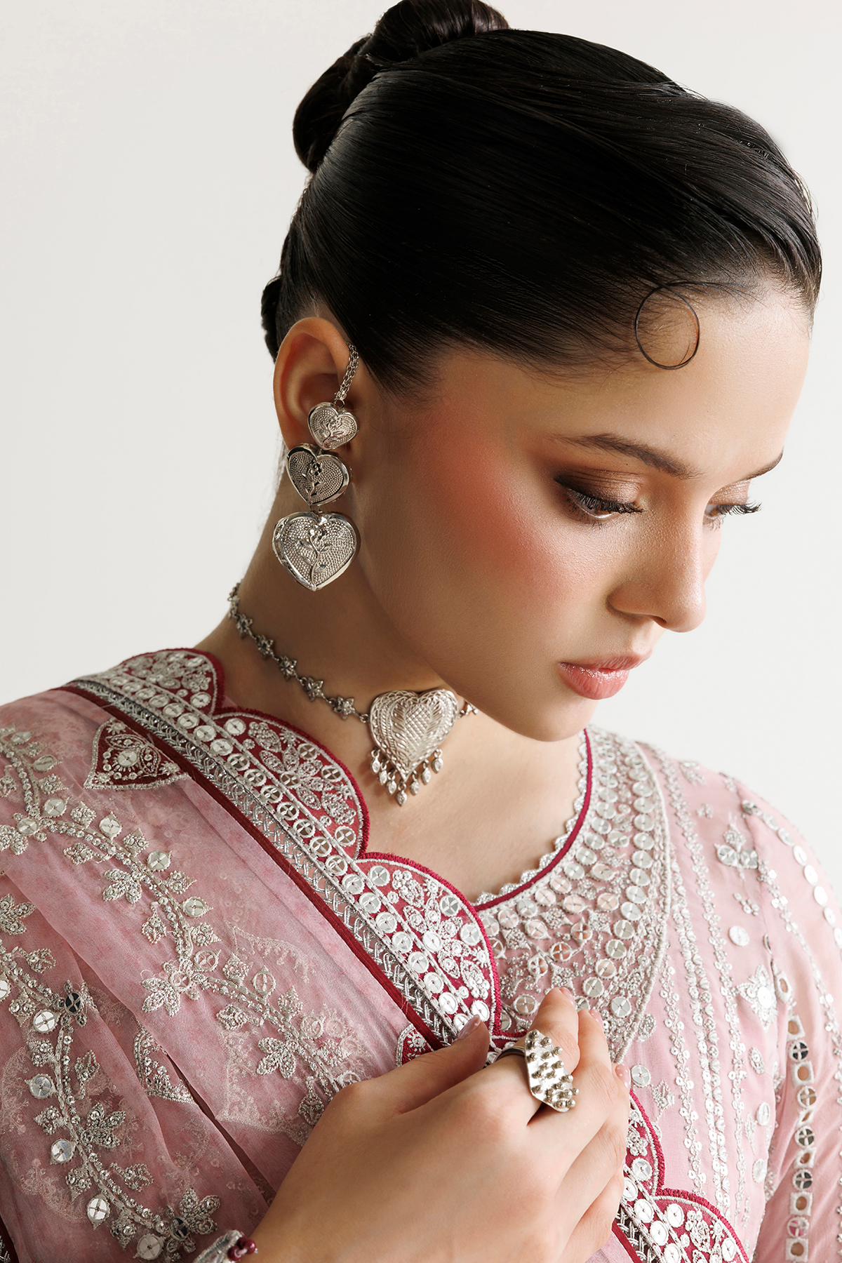 EMBROIDERED CHIFFON UC-3142