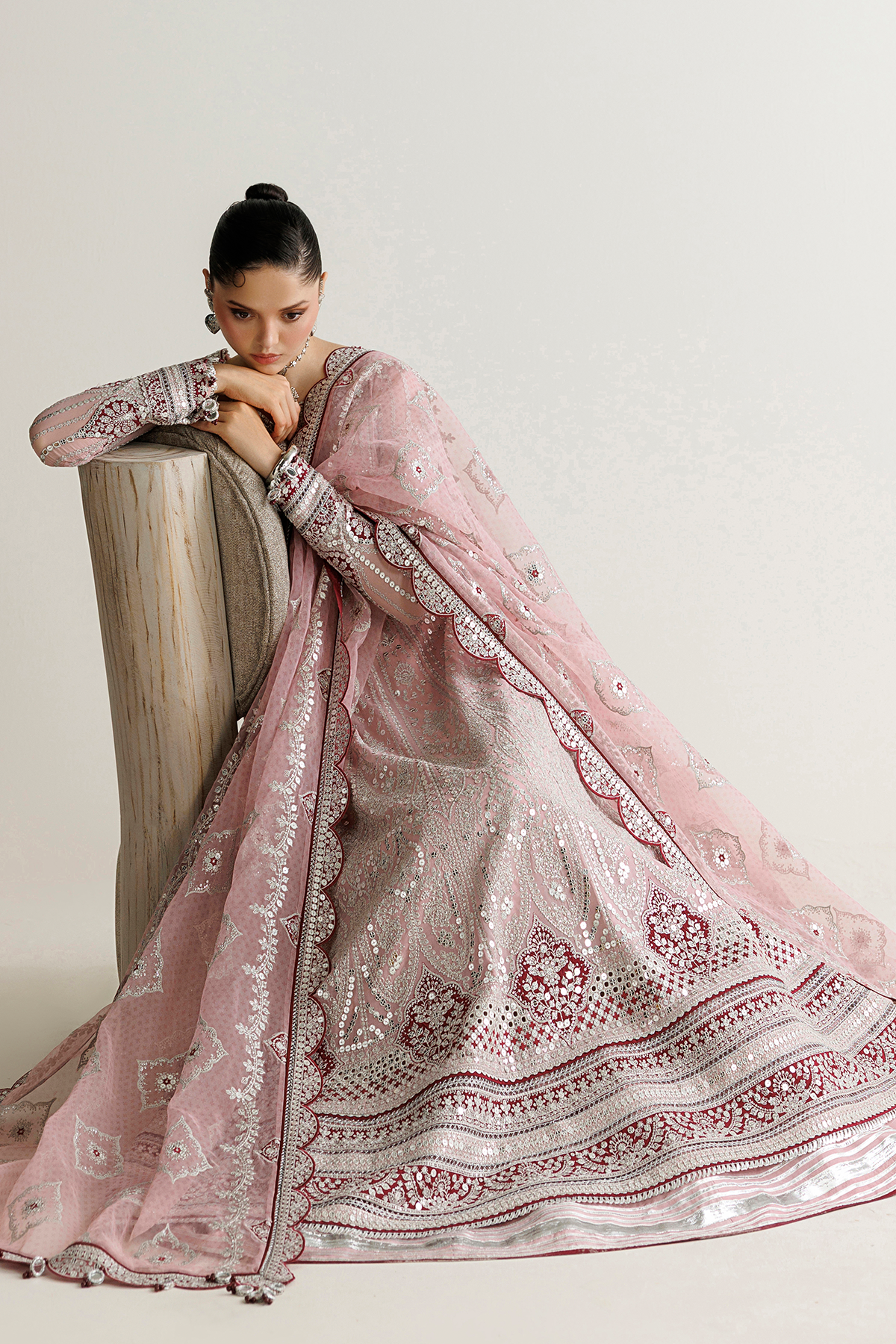 EMBROIDERED CHIFFON UC-3142
