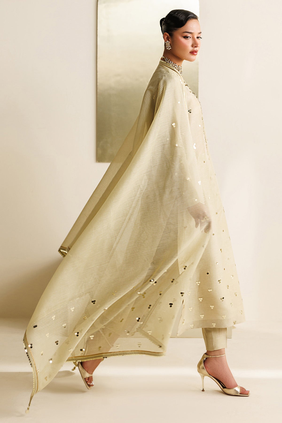 Embroidered Raw Silk UR-7072