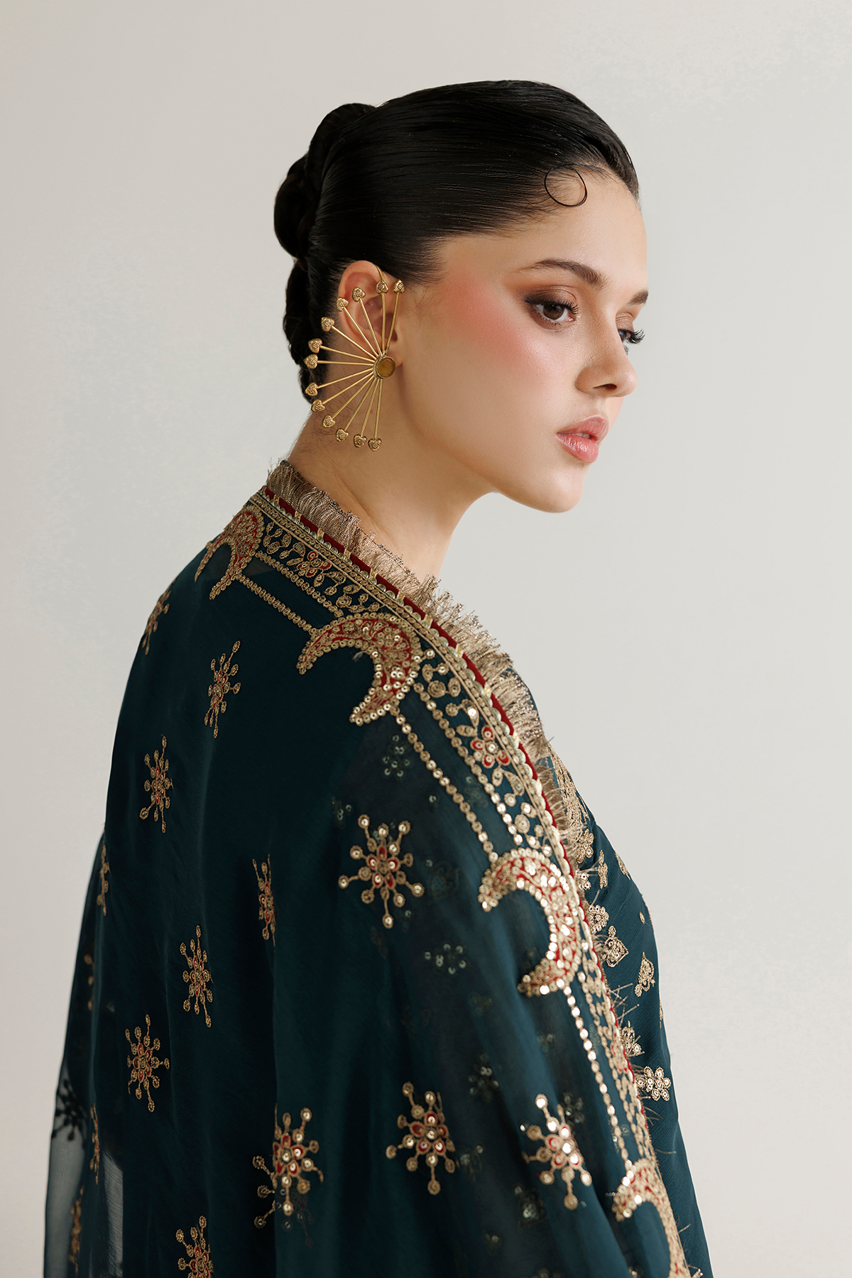 EMBROIDERED CHIFFON UC-3139