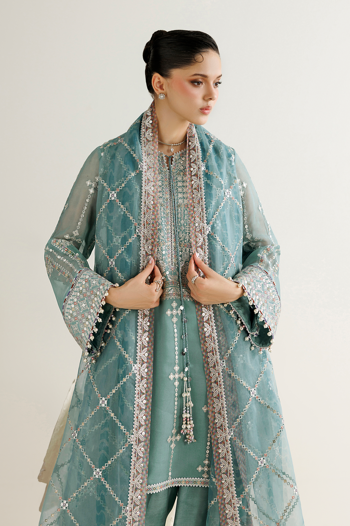 EMBROIDERED CHIFFON UC-3138