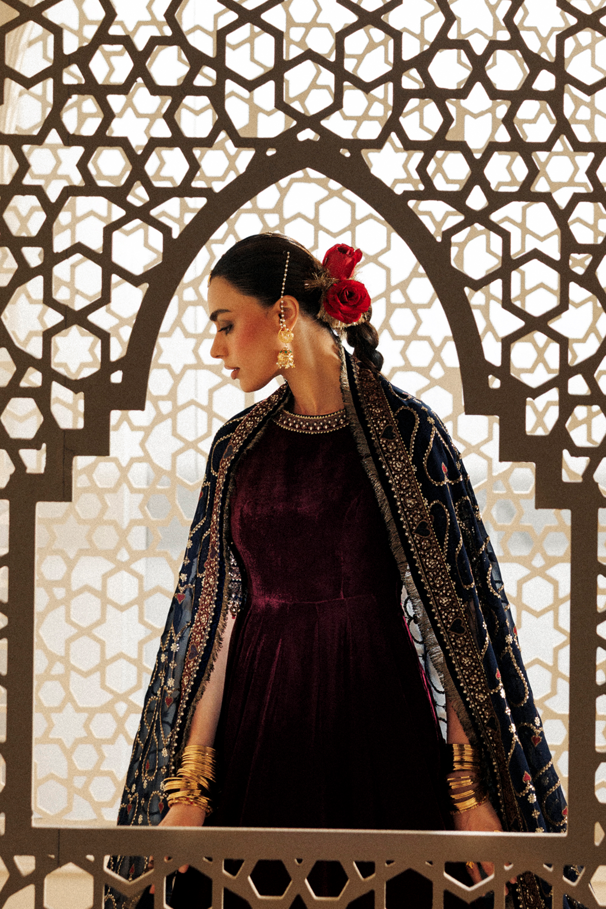 Embroidered Velvet Formal CVF26-D04