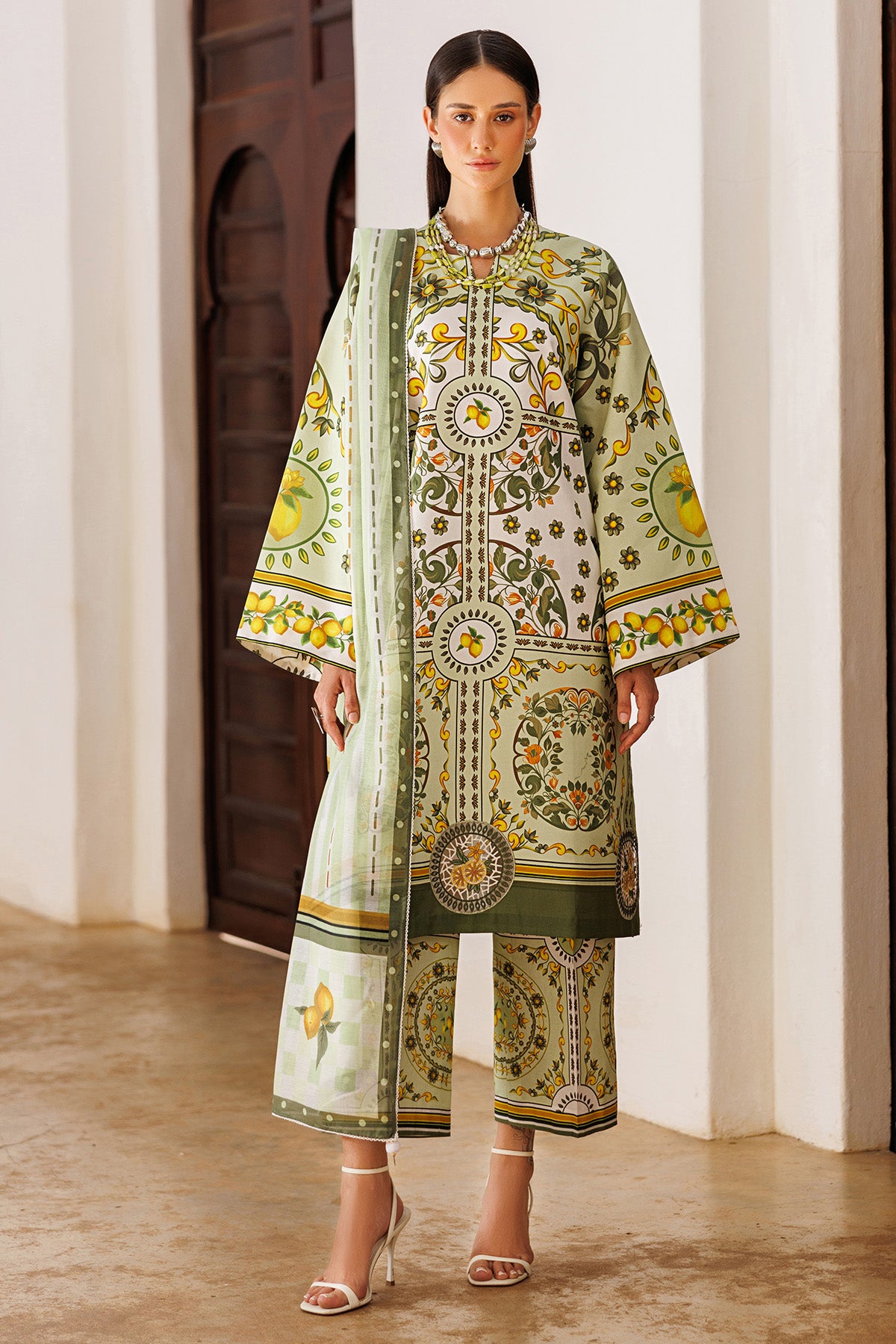 EMBROIDERED LAWN USE-9307
