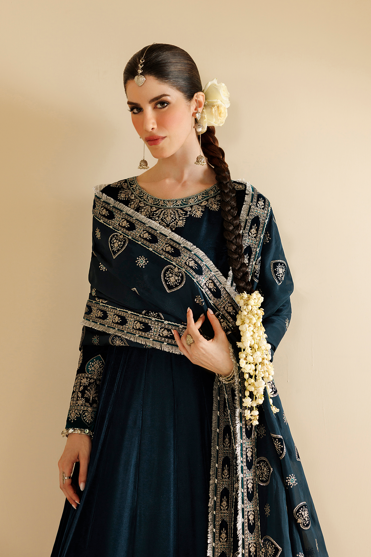 Embroidered Velvet Formal CVF26-D09