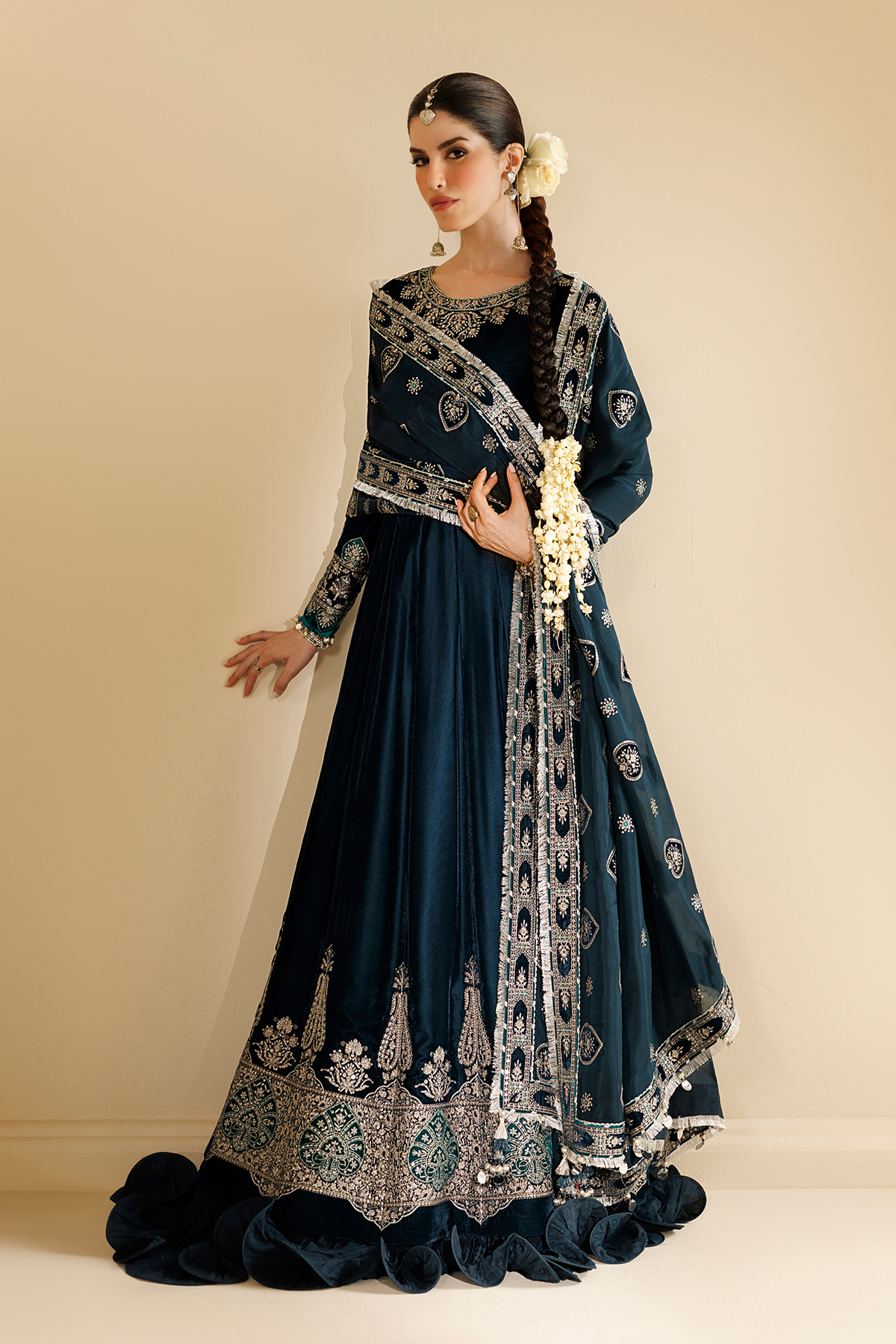 Embroidered Velvet Formal CVF26-D09