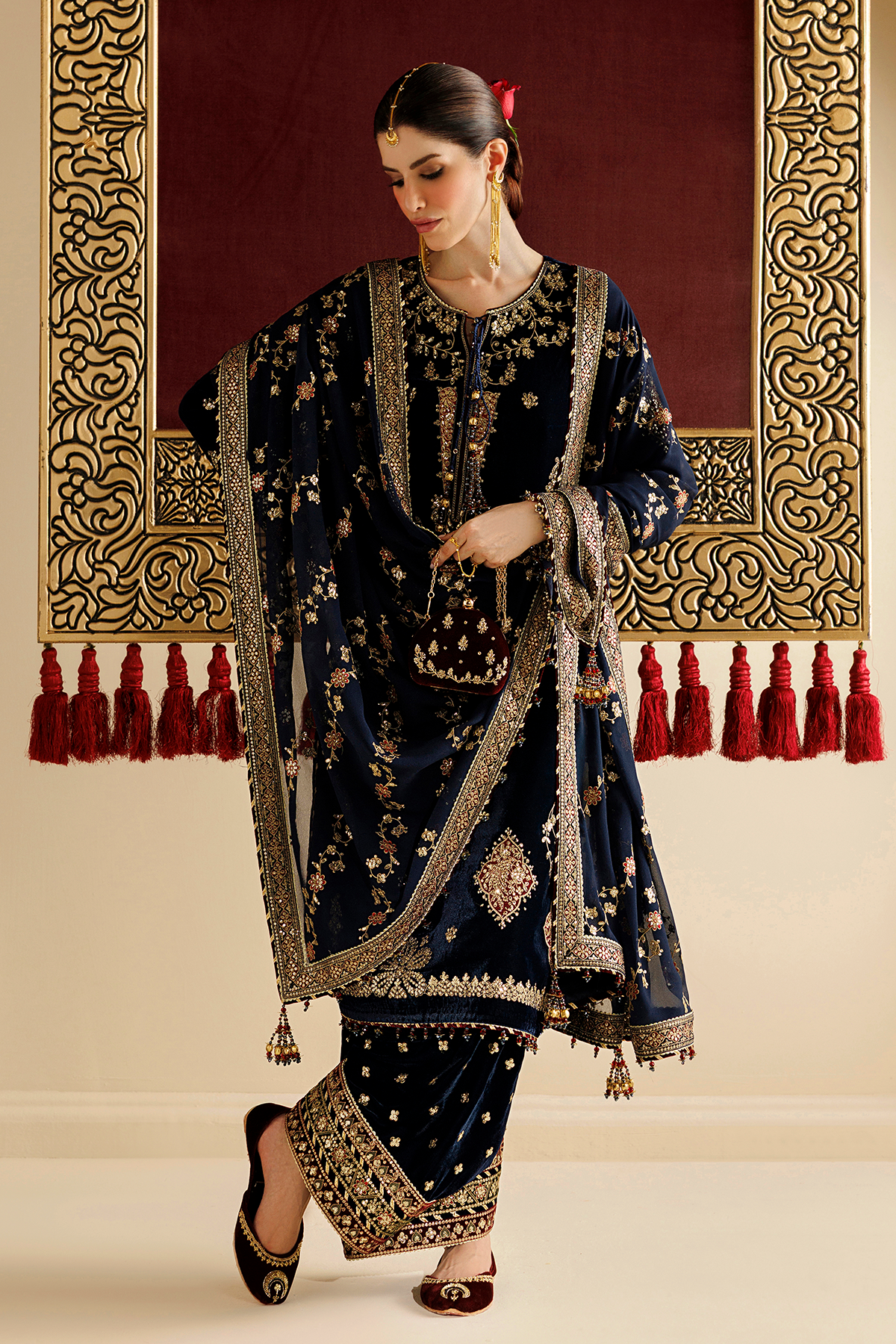 Embroidered Velvet Formal CVF26-D11
