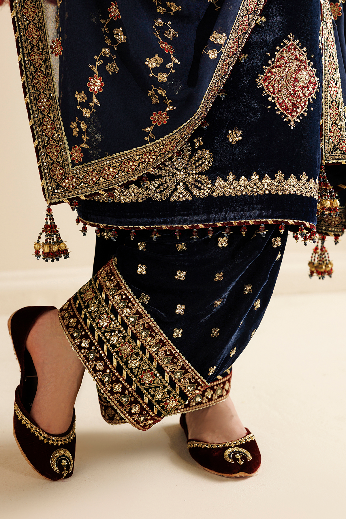 Embroidered Velvet Formal CVF26-D11