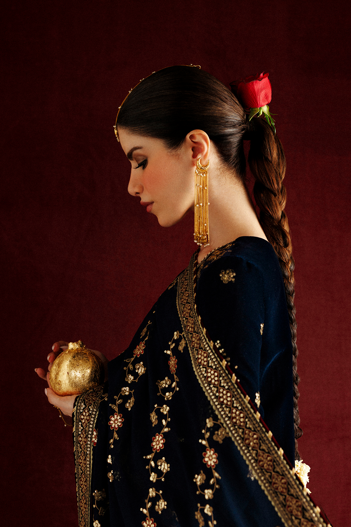 Embroidered Velvet Formal CVF26-D11