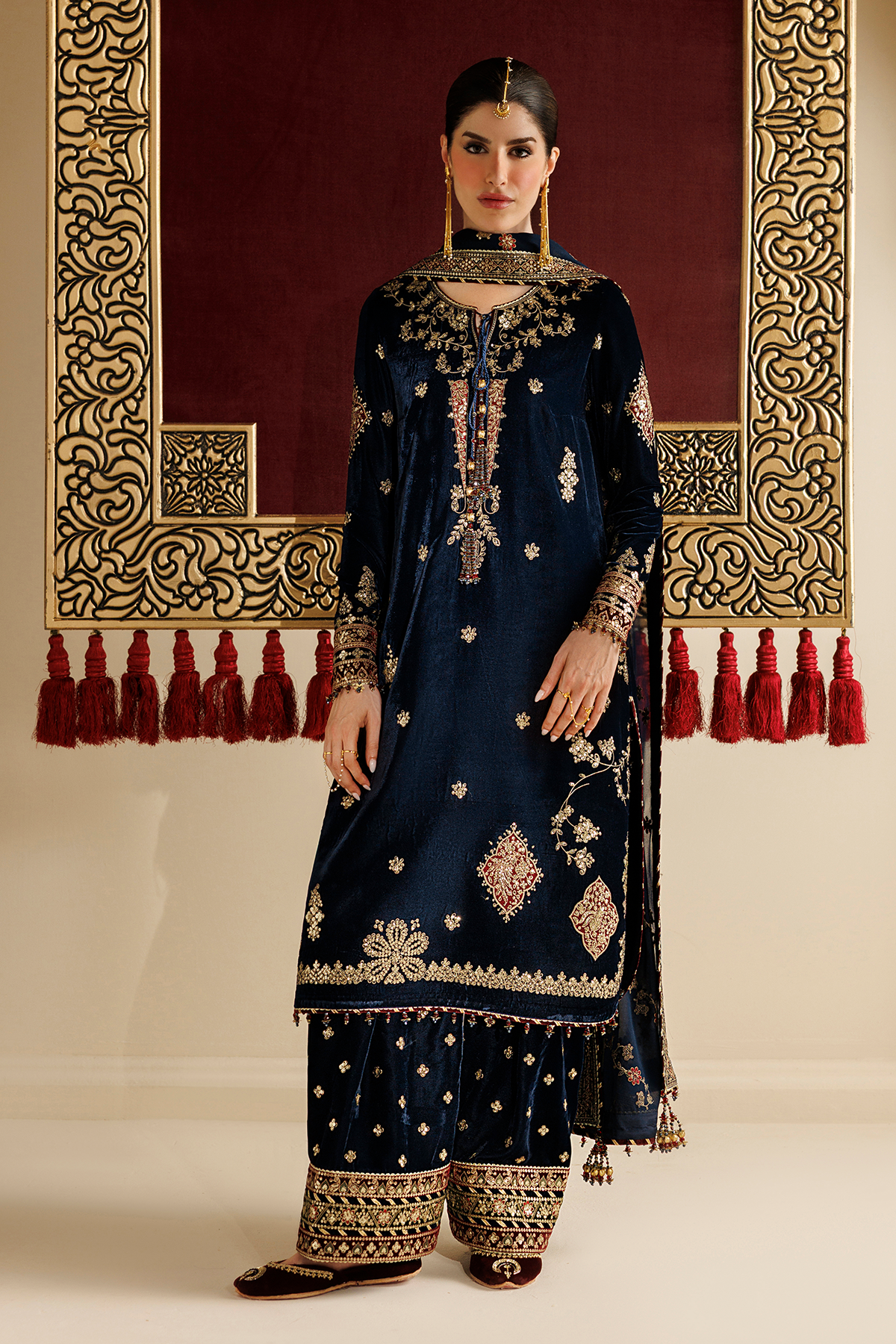 Embroidered Velvet Formal CVF26-D11
