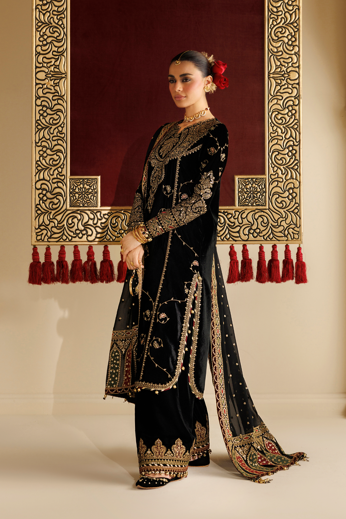 Embroidered Velvet Formal CVF26-D05