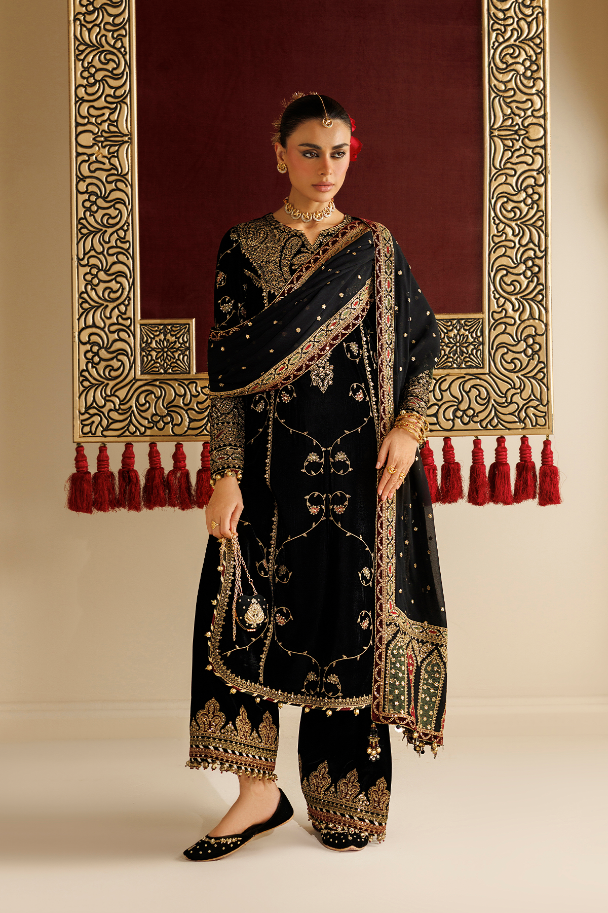 Embroidered Velvet Formal CVF26-D05