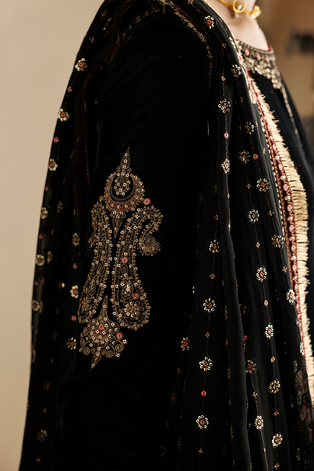 Embroidered Velvet Formal CVF26-D01