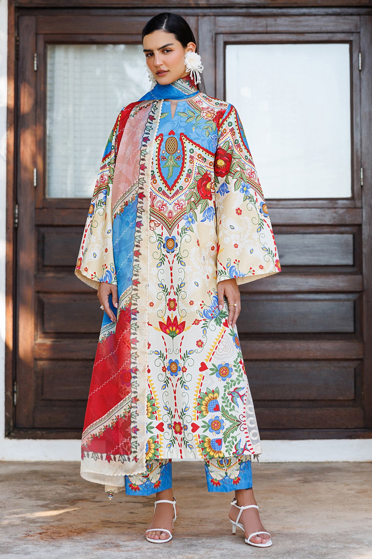EMBROIDERED LAWN USE-9312