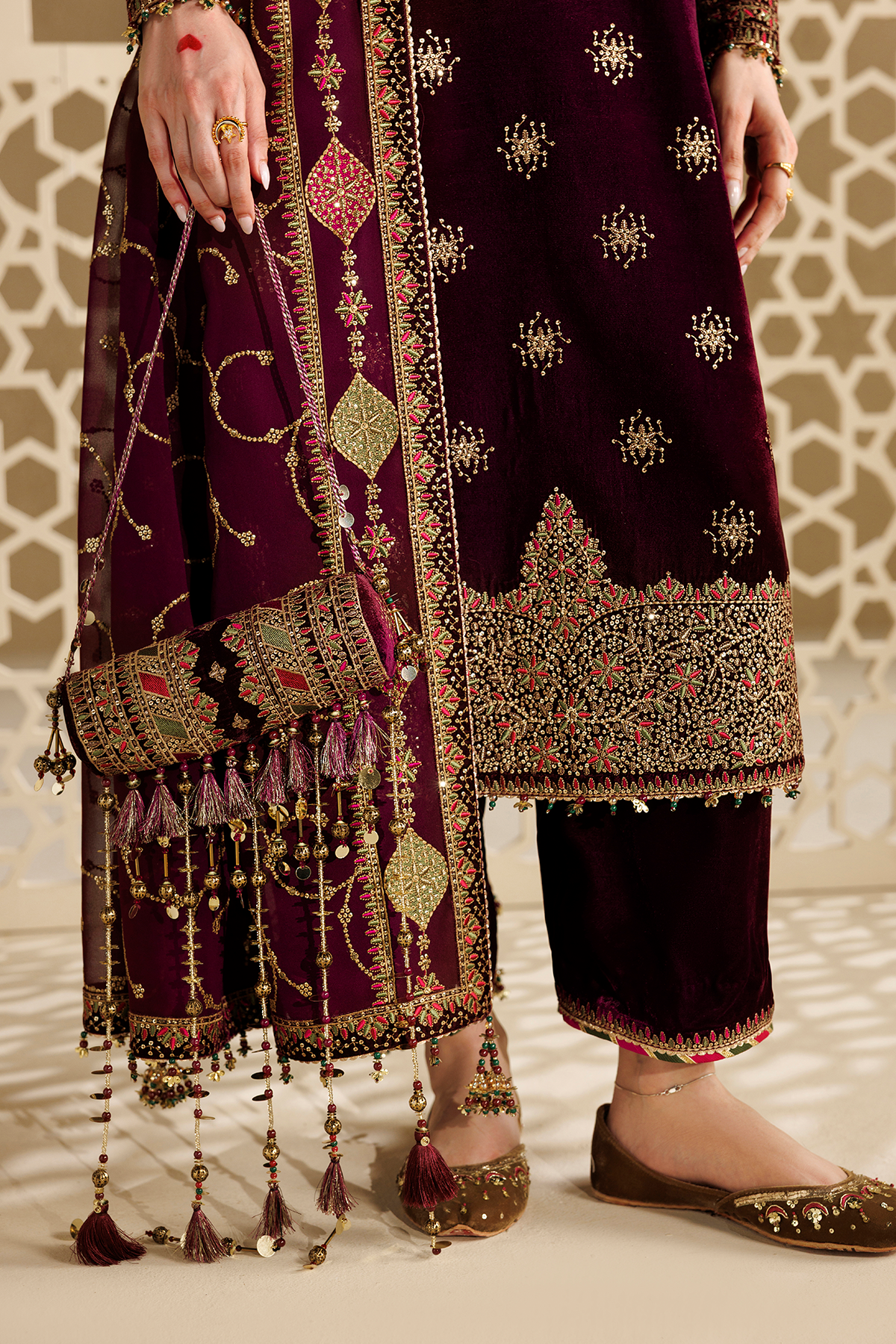 Embroidered Velvet Formal CVF26-D08