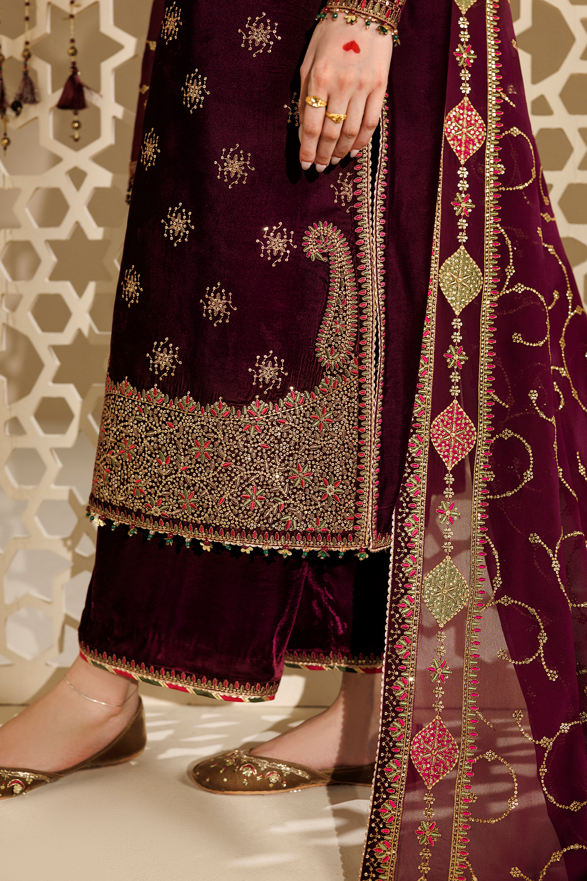 Embroidered Velvet Formal CVF26-D08