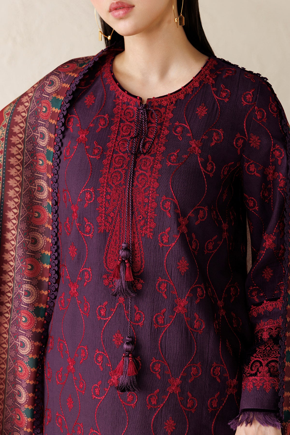 EMBROIDERED PREMIUM KHADDAR UW-0293