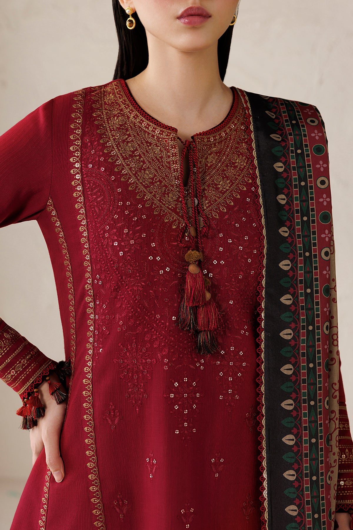 EMBROIDERED PREMIUM KHADDAR UW-0252