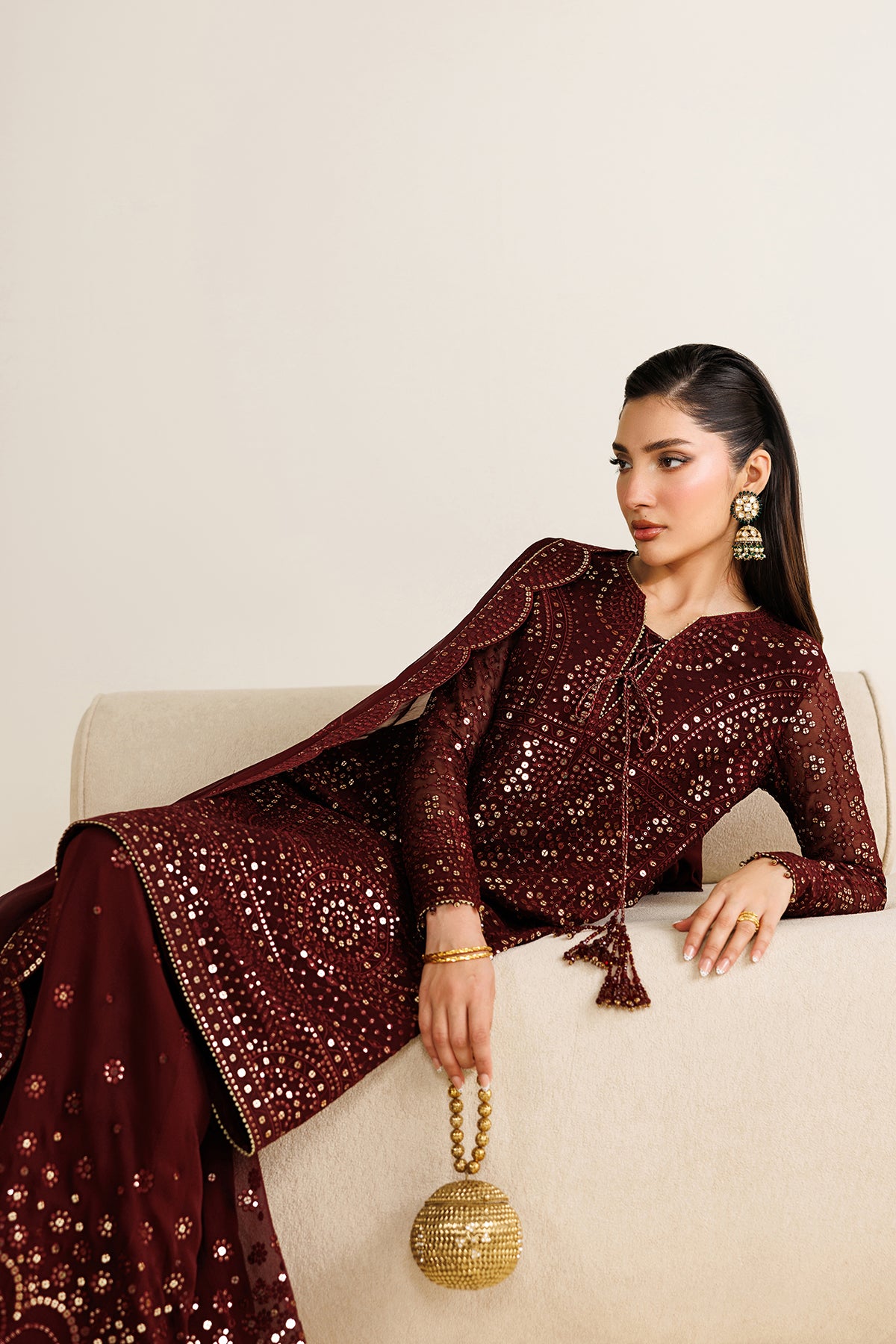 EMBROIDERED CHIFFON UC-3126