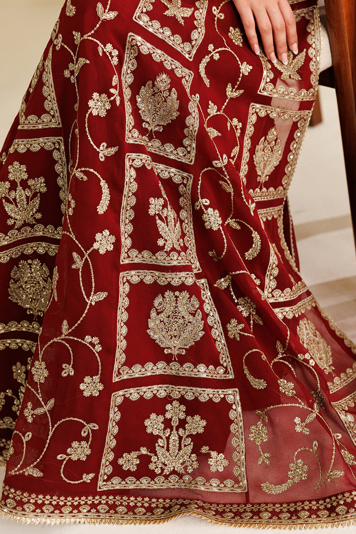 EMBROIDERED CHIFFON UC-3132