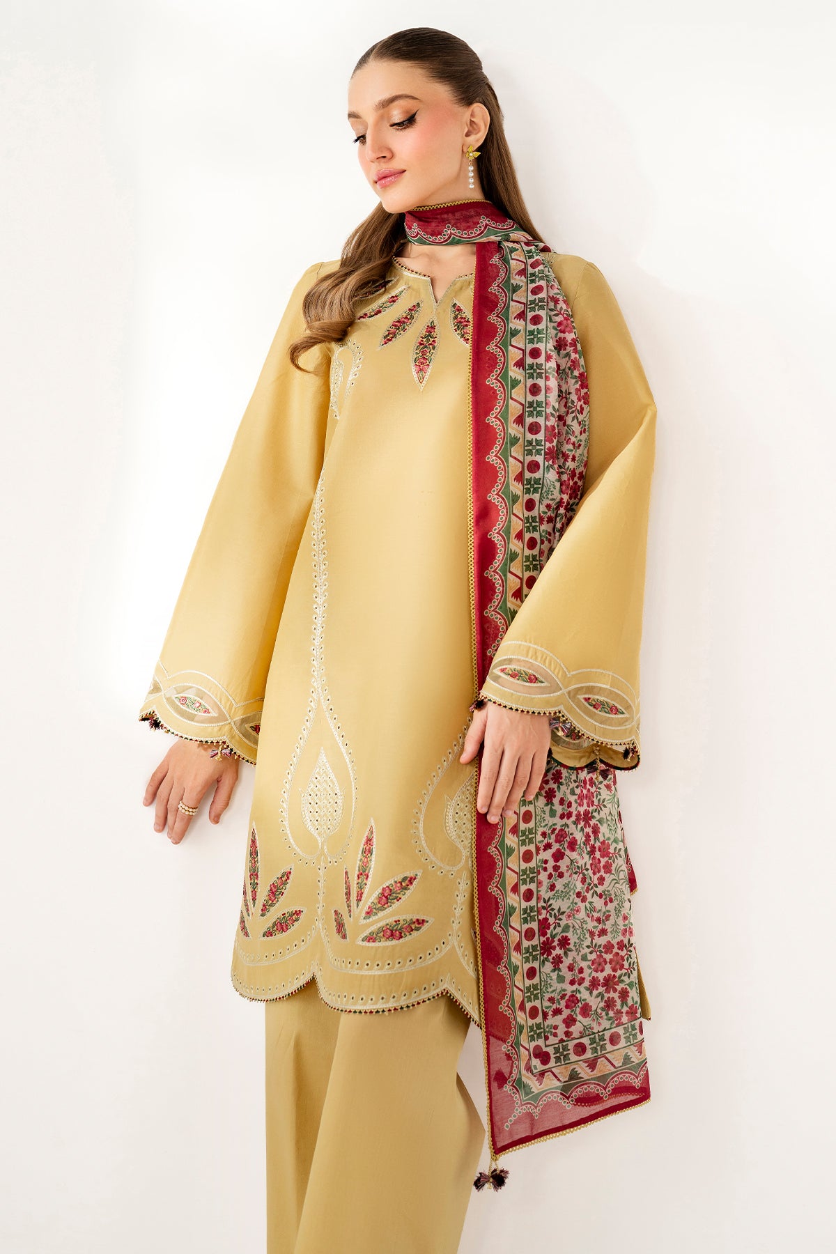 EMBROIDERED LAWN USE-9243