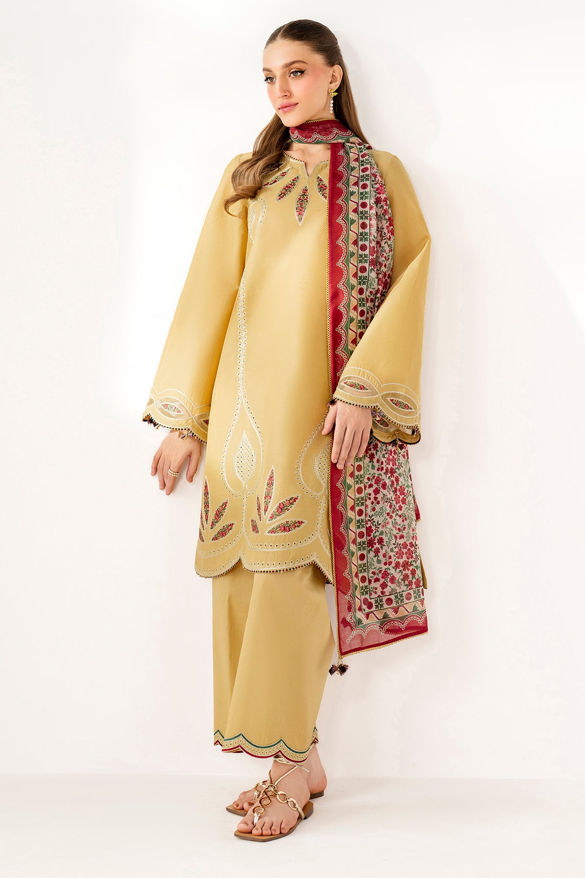 EMBROIDERED LAWN USE-9243