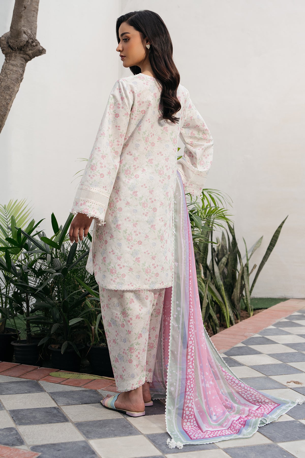 EMBROIDERED LAWN RTW - 1201