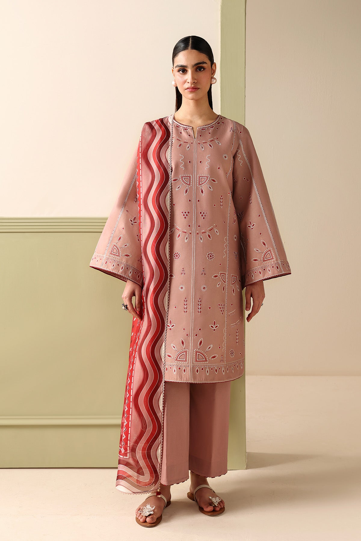 EMBROIDERED LAWN USE-9333