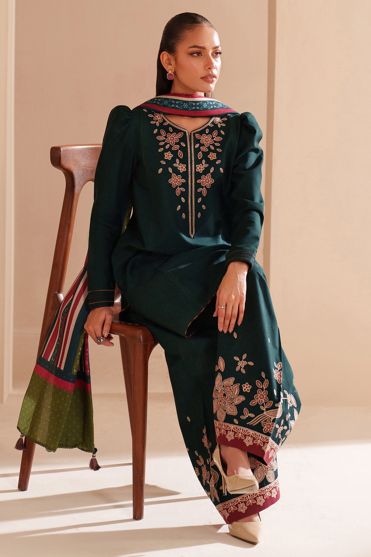 EMBROIDERED KHADDAR UW-0186