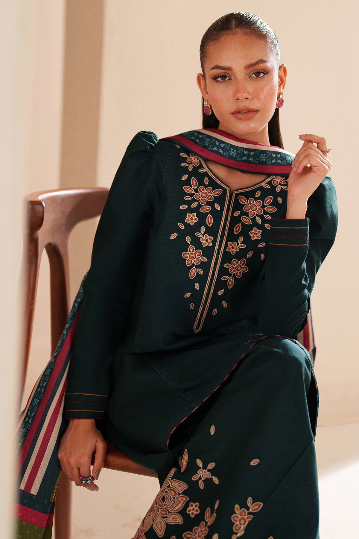 EMBROIDERED KHADDAR UW-0186