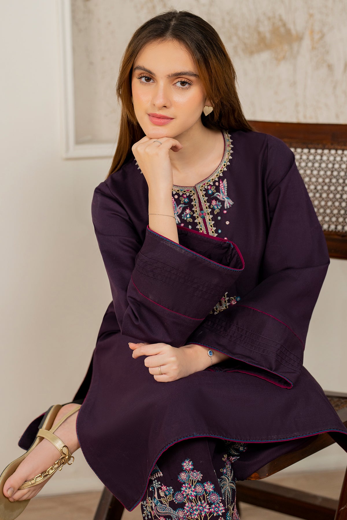 EMBROIDERED LAWN RTW-1224