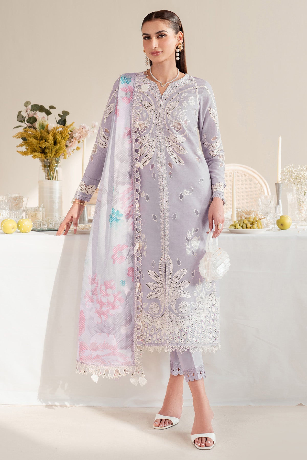 EMBROIDERED DOBBY LAWN IL'25-D06