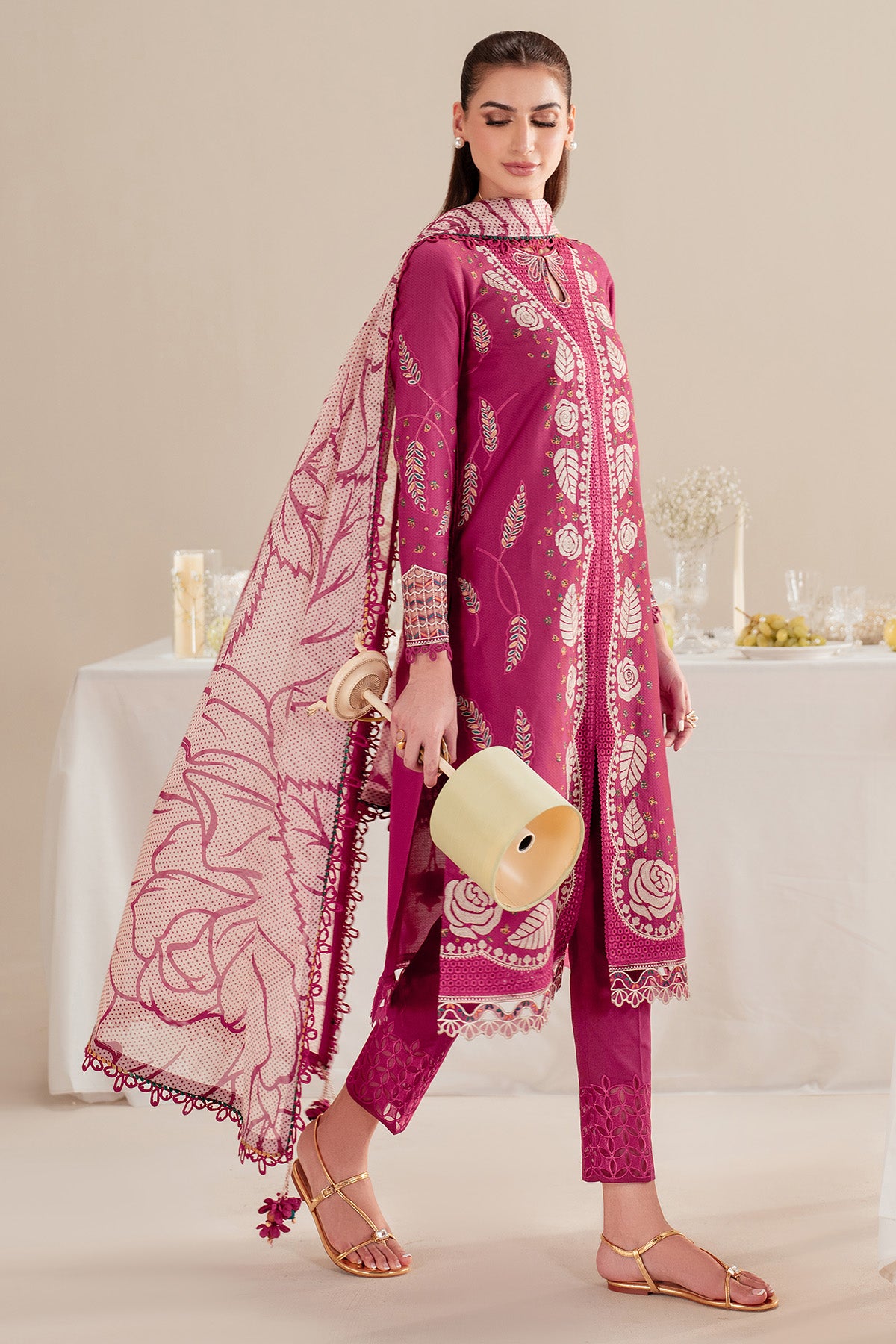 EMBROIDERED DOBBY LAWN IL'25-D05