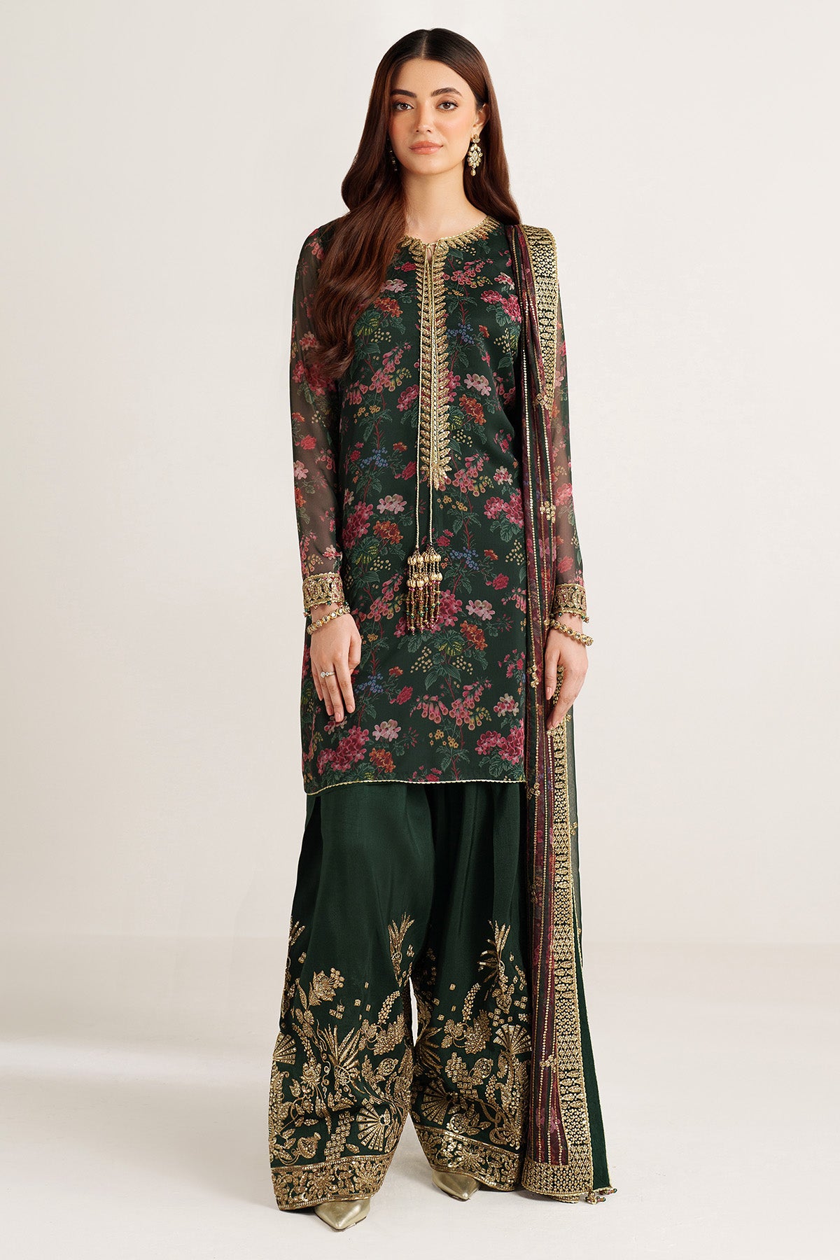 EMBROIDERED CHIFFON UC-3104