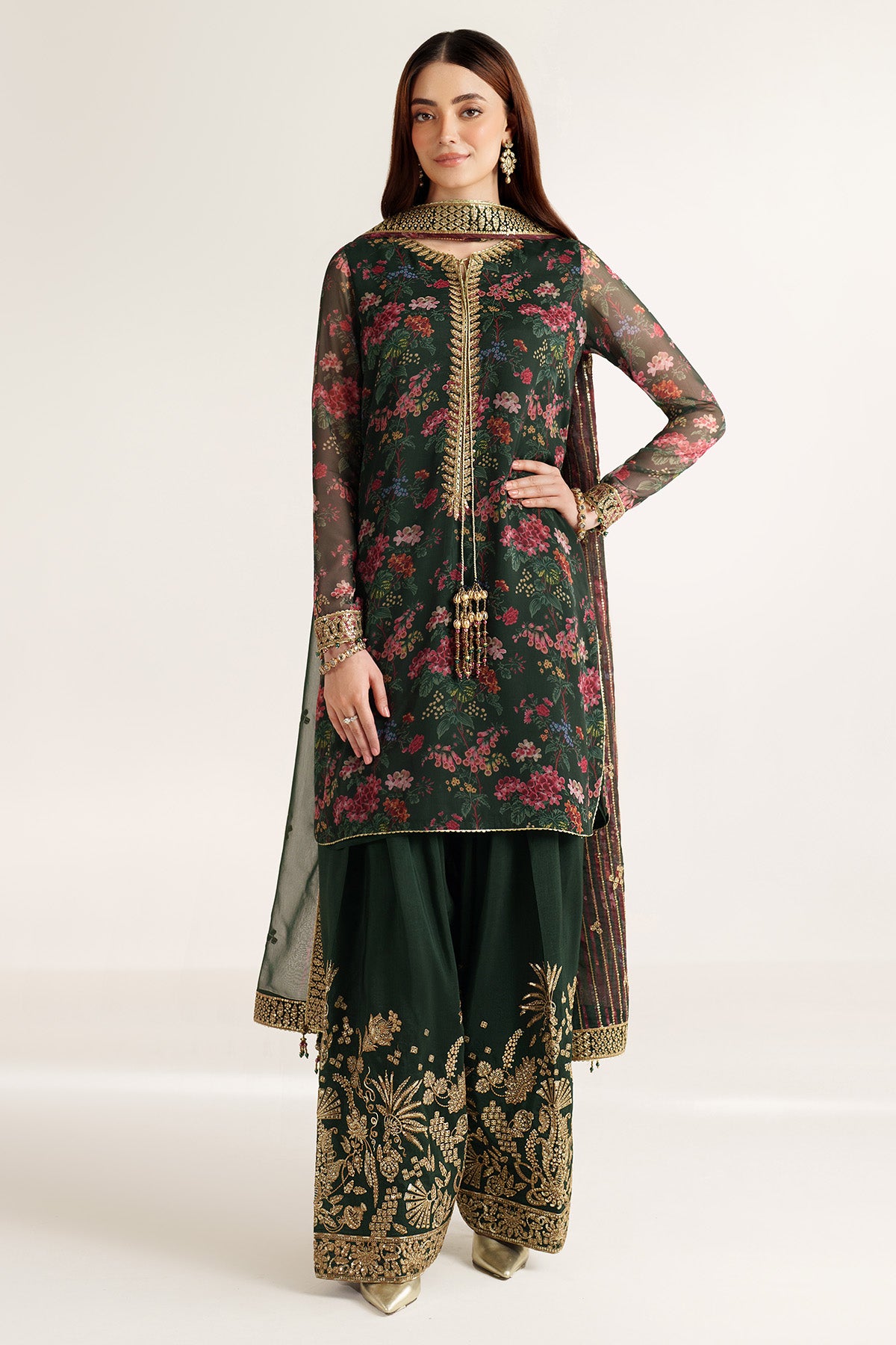 EMBROIDERED CHIFFON UC-3104