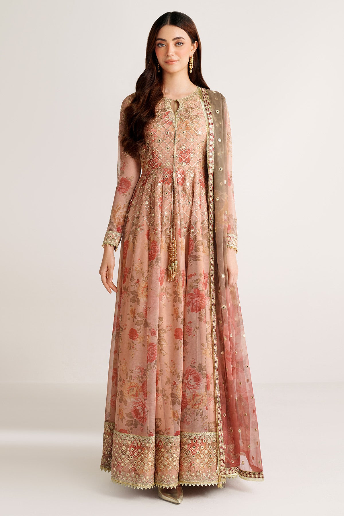 EMBROIDERED CHIFFON UC-3110